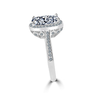 Ring fine cushion Radiant Sterling silver 705R0252