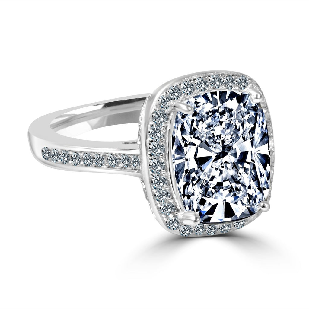Ring fine cushion Radiant Sterling silver 705R0252