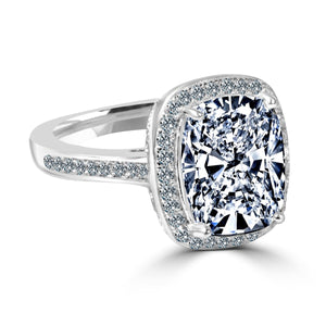 Ring fine cushion Radiant Sterling silver 705R0252