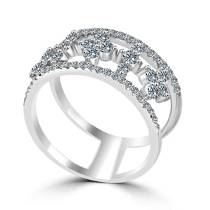Ring Zirconite Cubic Zirconia Sterling silver Ring  STR 0272