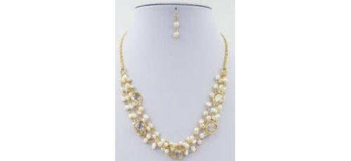 Necklace 4-Rows Fresh Water Pearls  719N4480