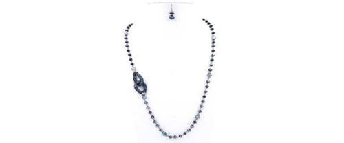 Necklace 2-Stone  Beaded  719N4805