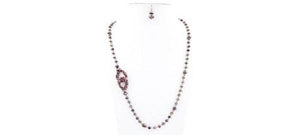 2-Stone Rings Beaded Necklace