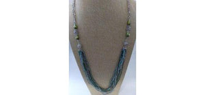 Necklace Crystal Roundels Beaded  With Large Lobster Clasp