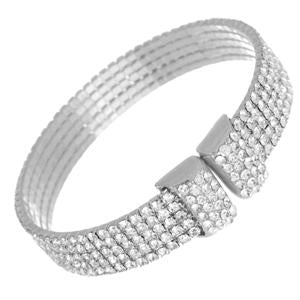 Elegant Sparkling Cuff Bracelet Paved with Crystals 629B82488CR