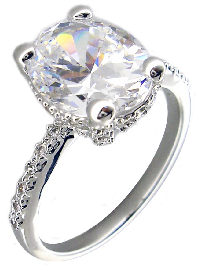 Ring 3Ct Pear Shape Cz Sterling silver Ring RP700