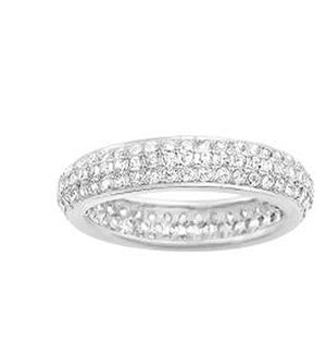 Ring ETERNITY BAND RING W/CZ  Sterling silver Ring 705R601547