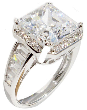 Ring Zirconite Cubic Zirconia Sterling  silver Ring. 602R71313
