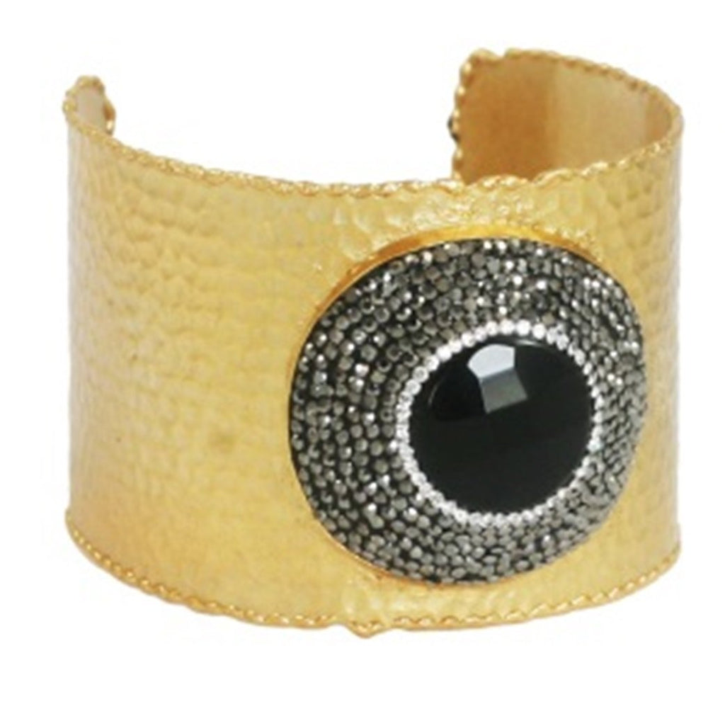 Boho with a Modern Twist Jeweled Cuff Bracelet 696B4498 