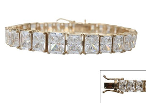 Bracelet Cubic Zirconia Radiant cut Prong set Couture  :B602B30174