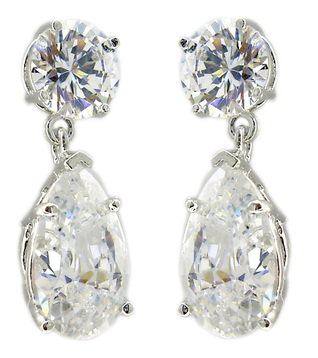 Earring Opera Tear Color Drop Cz  EP680