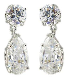 Earring Opera Tear Color Drop Cz  EP680