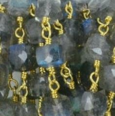 Neklace Baroque genuine pearl on 16" strand of Gold Field Rosary. 678Nx30