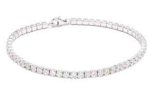 TENNIS Bracelet  3MM  ROUND CZ S/S . 715B300