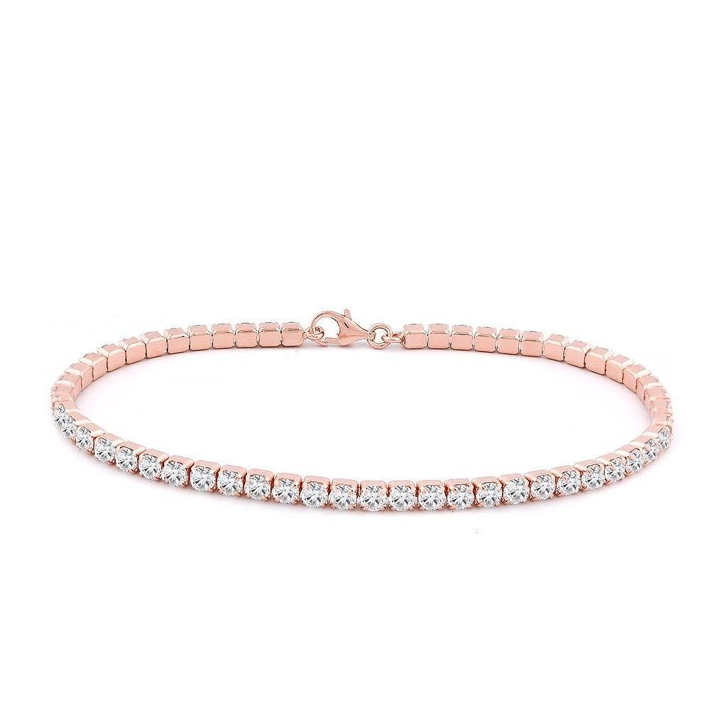 TENNIS Bracelet  3MM  ROUND CZ S/S . 715B300