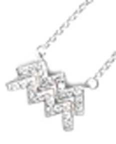 pendant 'Aquarius'' horoscope astrology  Sterling Silver 524P34207