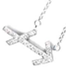 ''Sagittarius'' horoscope astrology symbol pendant studded with clear crystal stones.524P34209