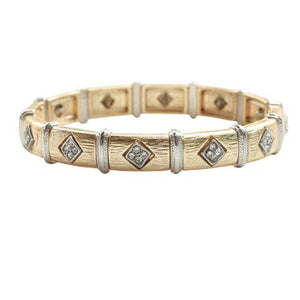 Two Toned Stretch Bracelet 622B0186