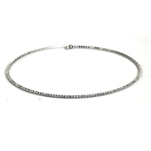 Electroplated Elastic Collar Necklace