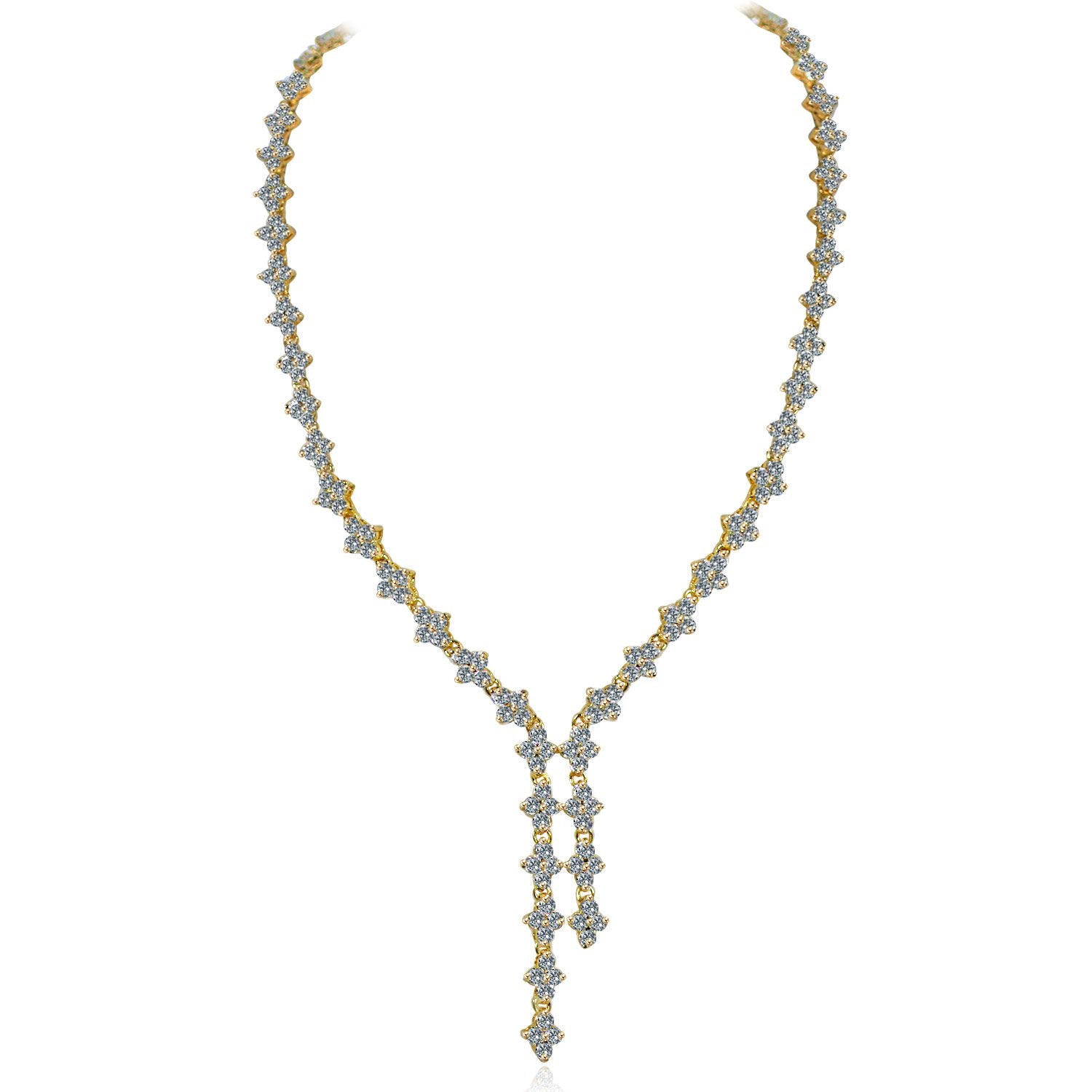 Zirconite Cubic zirconia Tassel Tassel Necklace. 628N80024R