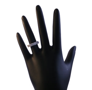 Zirconite Cubic Zirconia Stackable Sterling Silver Ring
