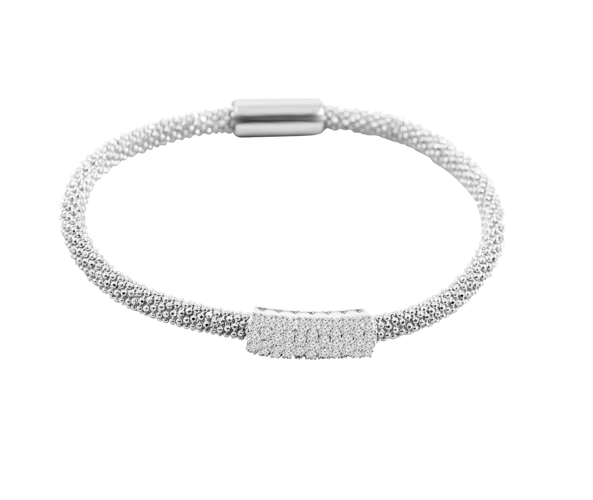 Bracelet  Desirable & Trendy 4mm bead Mesh  689B489