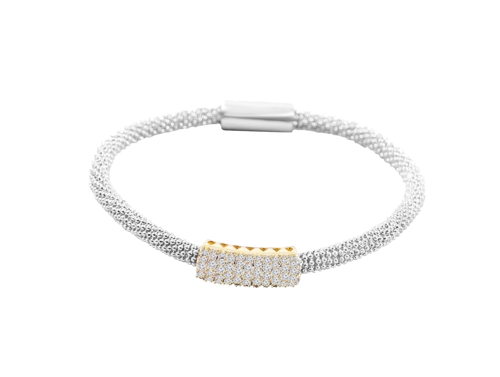 Bracelet  Desirable & Trendy 4mm bead Mesh  689B489
