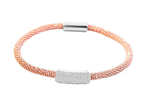 Bracelet  Desirable & Trendy 4mm bead Mesh  689B489
