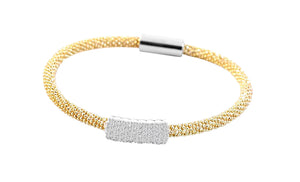 Bracelet  Desirable & Trendy 4mm bead Mesh  689B489