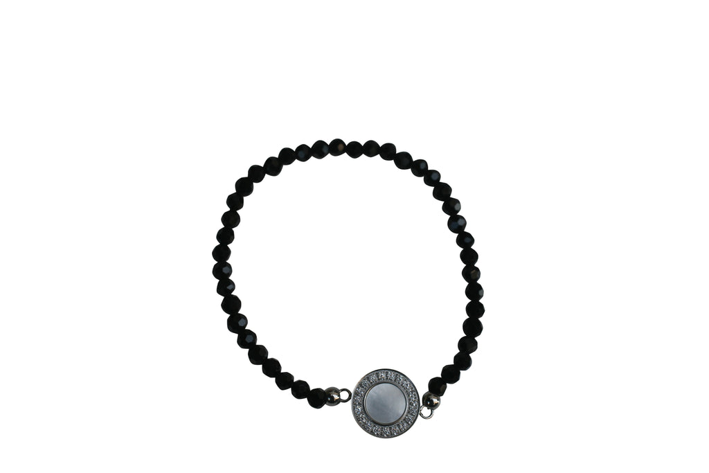Black Onyx with Rhodium