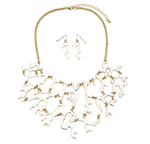 Necklace pendant set  Coral Reef Enamel necklace  622S0939