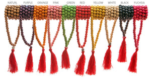 Tibetan Buddha Prayer Wood Beads Necklace