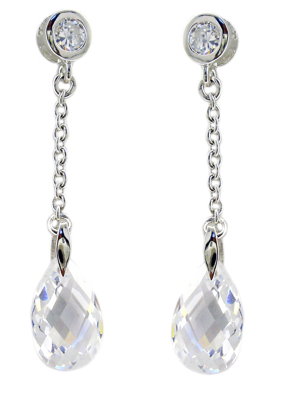 Earrings Cubic zirconia sterling silver . STE148