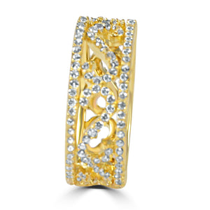 Ring Cubic Zirconia Sterling  silver  Eternity band STR-0266