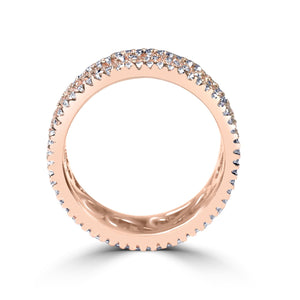 Ring Cubic Zirconia Sterling  silver  Eternity band STR-0266