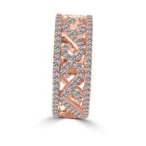 Ring Cubic Zirconia Sterling  silver  Eternity band STR-0266