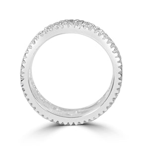 Ring Cubic Zirconia Sterling  silver  Eternity band STR-0266