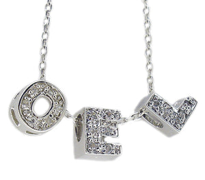 pendant Pave Letter S/S TP6338
