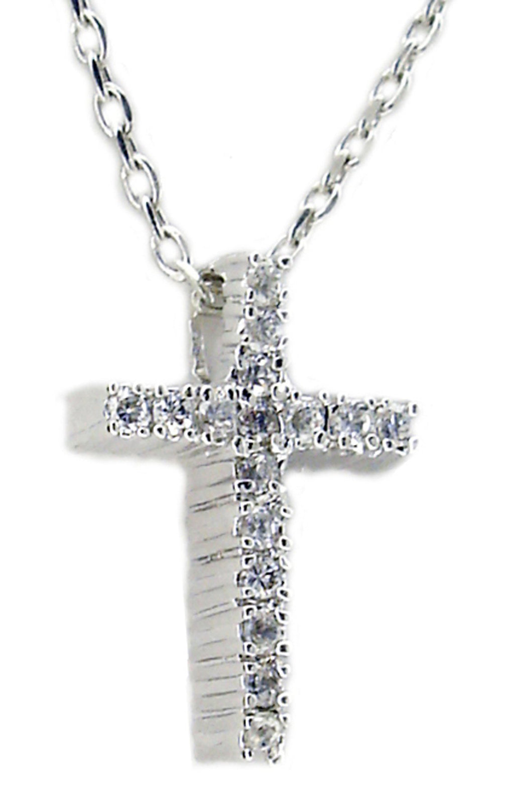 pendant with 10X15 Cz Cross S/S TP6376