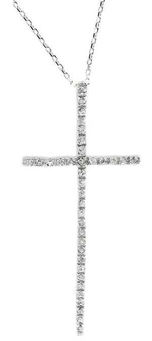 Pave Cz Cross Pendant