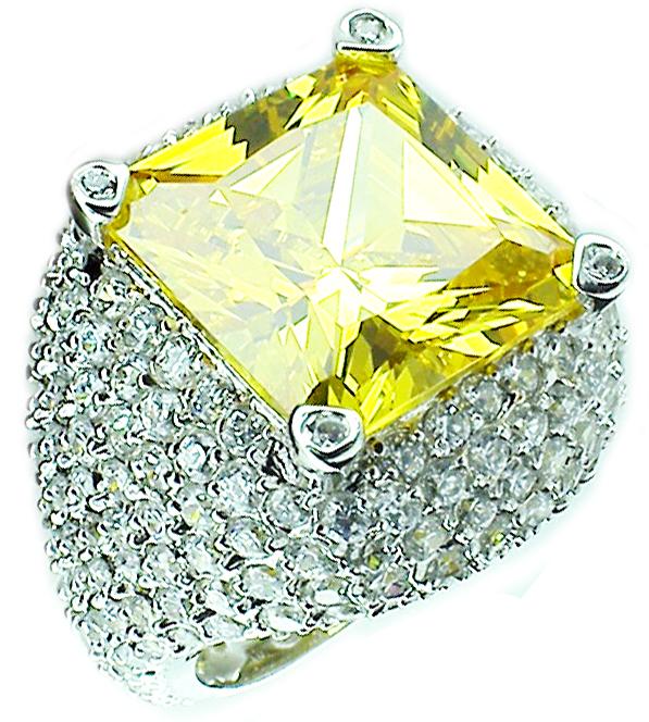 Ring Pave Sage in Sterling silve TR9906