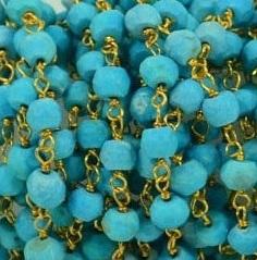 Neklace Baroque genuine pearl on 16" strand of Gold Field Rosary. 678Nx30